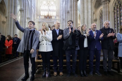 Kicillof y su gabinete participaron del Tedeum en la Catedral de La Plata